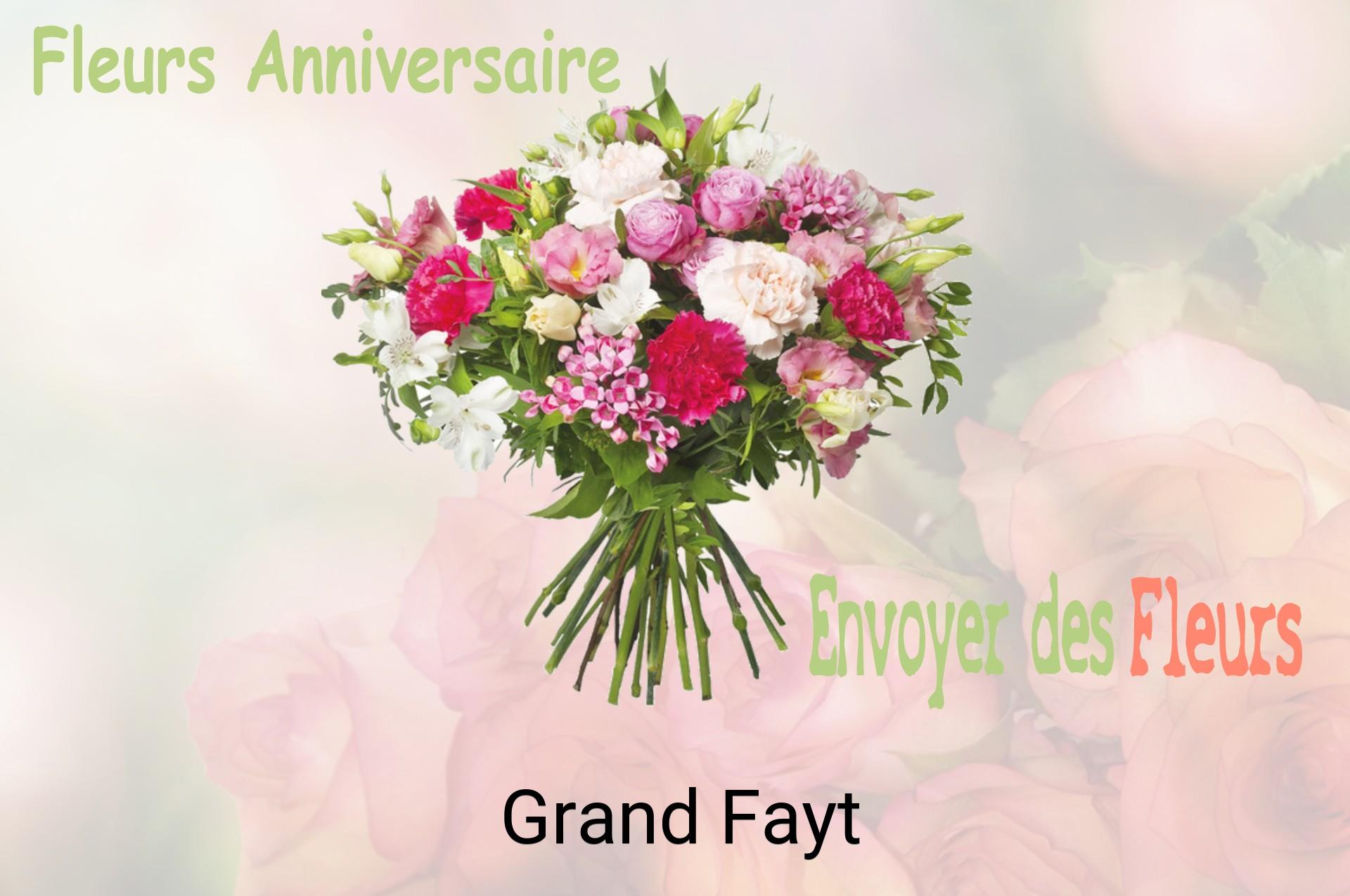 Bouquet de fleurs d’anniversaire livré à Grand-Fayt