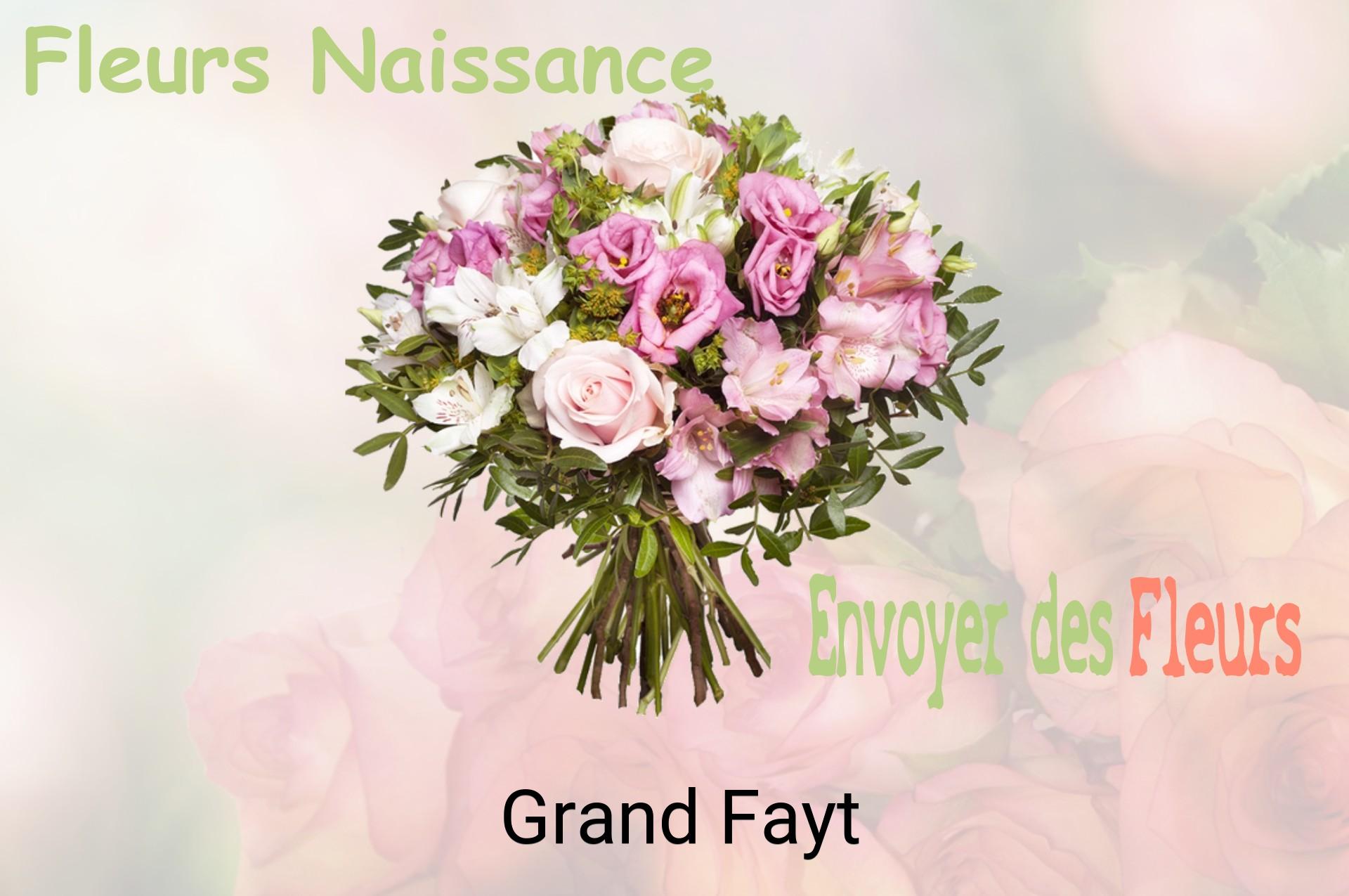 Bouquet de fleurs de naissance livré à Grand-Fayt